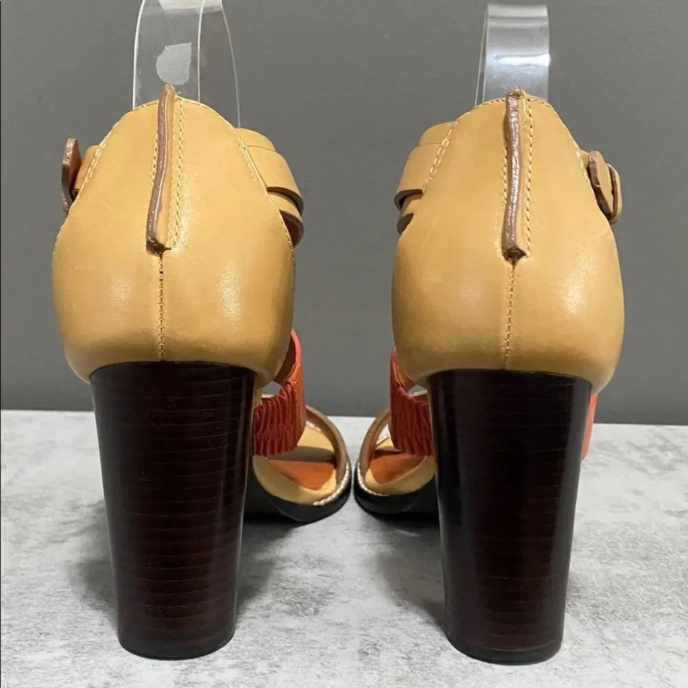 Rebecca Minkoff Double Strap Block Heel Open Toe Sandals/Heels Size 7